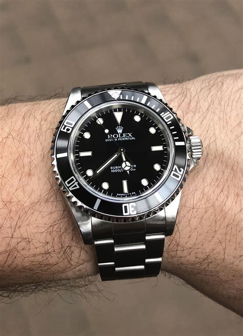 rolex submariner no date thickness|rolex submariner no date 40mm.